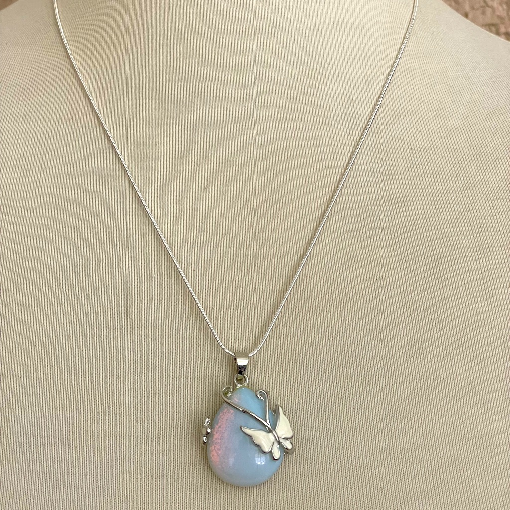 Opalescent Butterfly Necklace